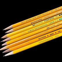 Lot of 8 Vintage Pencils Used Eberhard Faber Dixon Empire Mirado Sanford - £14.16 GBP