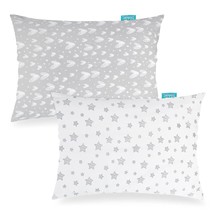 Organic Youth Pillowcase 2 Pack Fit Youth Pillow 16&quot; X22, 100% Jersey Cotton Ult - £23.28 GBP