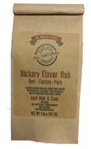 3 JL Masters Hickory Rub-All Natural,No MSG,Just Rub &amp; Cook-3.8oz bags - £20.82 GBP