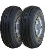 2 Tire Wheel Assembly for Hand Truck Generator Air compressor Carts 4.10... - $72.53 CAD