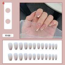 24Pcst Fake Nails Ballet Coffin Press On Wearing Tips Full Cover Model A6 - $6.10