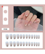 24Pcst Fake Nails Ballet Coffin Press On Wearing Tips Full Cover Model A6 - £4.78 GBP