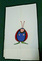 Patience Brewster Krinkles Halloween Spooky Little Bug Bar Guest Tea Towel - £31.92 GBP