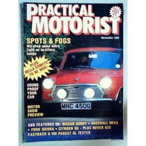 Practical Motorist Magazine November 1988 mbox2950/b Spots &amp; Fogs - £3.91 GBP