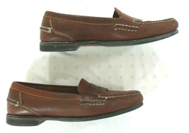 Johnston &amp; Murphy Passport Brown Penny Loafer Slip On Shoes  Mens Size 10 - $59.99