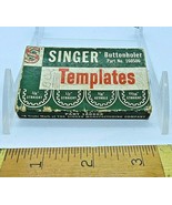 Vintage Singer Buttonholer Templates Set of 4 Straight and Keyhole Origi... - $29.72 CAD