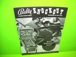 Knockout 1970s Pinball Machine Black &amp; White Pull Out Trade Magazine Ad   - $10.93