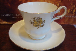 Royal Tuscan Wedgwood cup and saucer, made in England &quot;Gemini&quot; pattern[a*5-b3] - £34.88 GBP