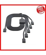 1.6ft Flexible ARGB Splitter Cable - Connect 5 RGB Devices Effortlessly - $550.48 MXN