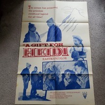 A Gift for Heidi 1958 Original Vintage Movie Poster One Sheet - $24.74