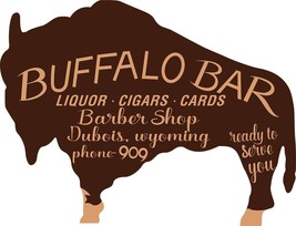 Buffalo Bar  Laser Cut Metal Sign - $1,297.32 MXN