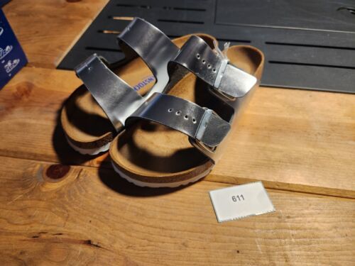 Birkenstock Arizona |silver | EU 38 | US Men L7 M5 - $107.91
