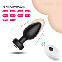 Vibrating Anal Butt Plug Prostate Massager Silicone Rechargeable Sex Toy... - £10.62 GBP