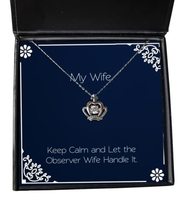New Wife, Keep Calm and Let The Observer Wife Handle It, Epic Crown Pend... - £39.12 GBP