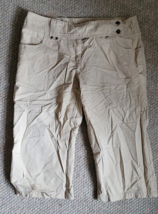 Allison Brittany Size 10 Tan Capri Pants Spring Summer Casual Travel Pan... - $17.99