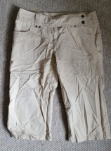 Allison Brittany Size 10 Tan Capri Pants Spring Summer Casual Travel Pants Nice - £13.43 GBP