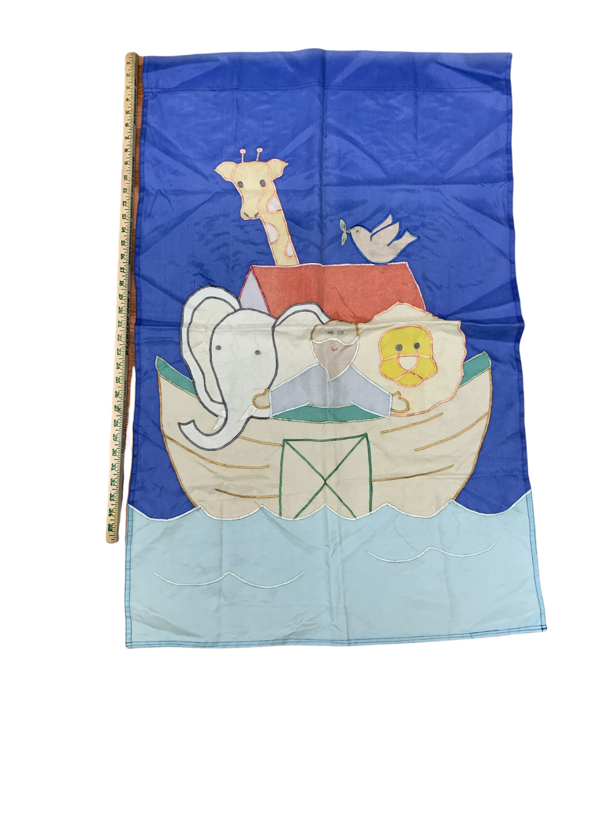 Noah's Ark Garden Spring House Flag Banner 27in x 38in Colorful - $10.64