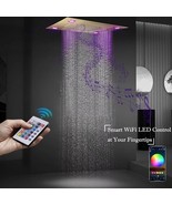 Cascada 23"x31" Recessed Bluetooth Music Shower Head with WiFi Smart LED Control - $1,900.75 - $2,247.25
