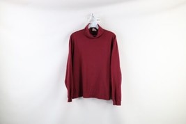Vintage 90s LL Bean Womens Large Faded Blank Long Sleeve Turtleneck T-Shirt USA - £31.11 GBP