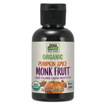 Now Foods Organic Pumpkin Spice Monk Fruit Zero-Calorie Liquid Sweetener,1.8FlOz - £13.72 GBP