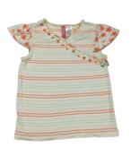 Gymboree Vintage Wildflower Fields Striped Top Size 7 Embellished Short ... - $19.10 CAD