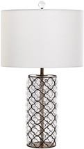 Table Lamp Cyan Design Corsica Small 1-Light Gold Leaf Satin Brass Clear White - £653.13 GBP