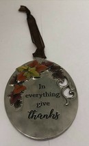 Ganz Blessed &quot;In everything give thanks&quot; Ornament - 3&quot; - £9.26 GBP