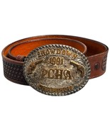 Vintage Sterling Silver 1991 PCHA CHAMPION Horse Showdown Trophy Belt Bu... - $5,196.44 MXN