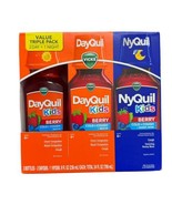 Vicks DayQuil and NyQuil Kids Cough &amp; Cold Liquid, Berry, 3 x 8oz - EXP ... - $14.84