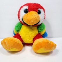 Aurora Parrot Multicolored Bird Big Eyes 9&quot; Sitting Plush Stuffed Animal... - £22.15 GBP