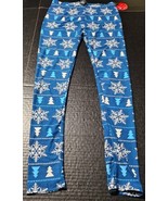 Just One Premium Winter Snowflake Leggings Ultra Butter Soft Womens Size... - $9.76