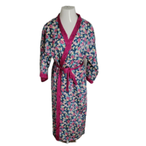 Today Tonight Vintage Nightgown Lingerie Robe ~ Sz M ~ Floral ~ Pinks Blues - $22.49