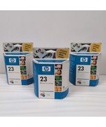 *EXP Jun 2006* Lot of 3 Genuine HP 23 Tri-Color Ink Cartridge Sealed Box... - $23.34