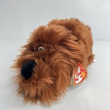 TY  Secret Life Of Pets DUKE Plush Beanie Babies Stuffed Animal Brown Dog 8&quot; NWT - £8.92 GBP
