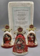 Coca-Cola Bradford Editions SANTA CLAUS Christmas Bell Ornaments w/COA #... - £21.90 GBP