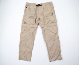 Vintage 90s Streetwear Mens Large Belted Nylon Convertible Hiking Pants Shorts - $49.45