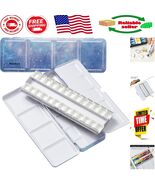 Compact Metal Watercolor Palette with 24 Removable Half Pans - Travel in... - $590.63 MXN