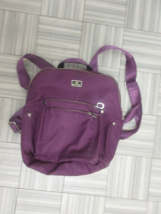 Bon Voyage Backpack Briefcase School Bag 15x11x4 Plum Color Multiple Pockets - £15.69 GBP