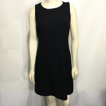 Cynthia Rowley 10 Black Shimmery Sleeveless Wool Blend Short Dress LBD - £23.68 GBP