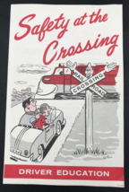 Vintage Amtrak Safety at the Crossing Driver Education Booklet Brochure - $13.99