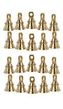 HANDTECHINDIA Set of Brass Plain 2 &#39;&#39; Bells Christmas Decoration Jingle ... - £44.39 GBP