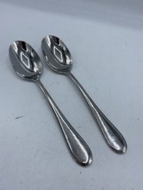 Oneida Souffle Gourmet Collection Stainless Set 2 Soup Spoons 18/10 Viet... - $29.69