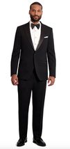 IKE Behar Super 120&#39;s Luxury Wool Fabric 1B Peak Slim Fit Tuxedo (as1, Numeric,  - £314.89 GBP+