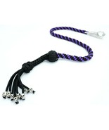 Paracord Get Back whip for Motorcycle 1&quot; Ball &amp; Skulls 36&quot; - Purple / Black - $40.73 CAD