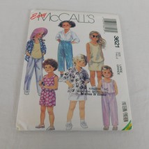 McCalls 3621 Children Shirt Top Pants Shorts Skirt Size Large CUT Sewing Pattern - £3.99 GBP