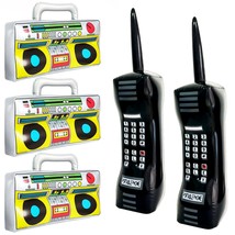 5 Pieces Inflatable Radio Boombox Inflatable Mobile Phone,Retro Mobile P... - $24.99