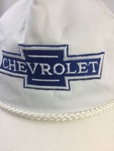 1980s Genuine Vtg Chevrolet Snapback Cap White Hat YoungAn Baseball Hat ... - £15.28 GBP