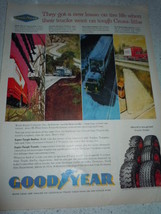 Vintage Good Year Truck Tires Print Magazine Advertisement 1960 - $6.99