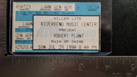 ROBERT PLANT / ALANNAH MYLES - JULY 29, 1990 CINCINNATI, OH CONCERT TICK... - $10.00