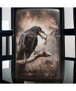 New 2013 Zippo Lighter Gothic Raven Crow On Branch - $665.82 MXN